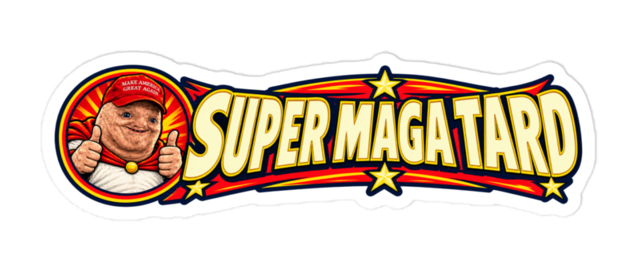 super maga tard — bumper decal